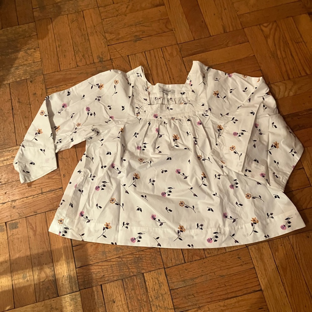 madewell floral blouse